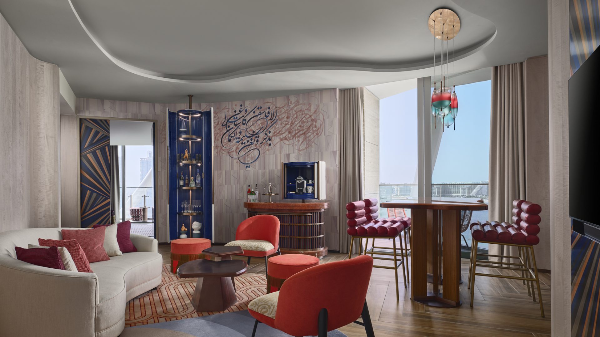 W Dubai - Mina Seyahi_Suite_Livingroom